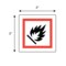Nevs GHS Pictogram Label - Flammable 2" x 2" GHS-22-FL - alternate 2